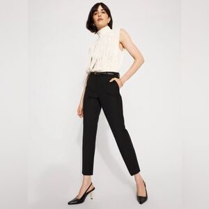 White House Black Market Perfect Form Slim Ankle Pants in Black Size 2